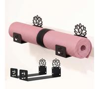 Zckjnoi Wall Mounted Yoga Mat Holder Set