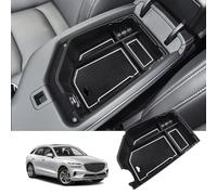 ZCLINKO Center Console Organizer for 2022+ Genesis GV70 Armrest Storage Box Interior Accessories Armrest Organizer ABS Material Tray Insert Organizer Glove Pallet Secondary Storage Container (White)