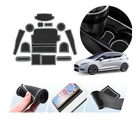 ZCLINKO Compatible with Ford Fiesta MK8 ST Line 2017-2023 UK Car Non-Slip Mats Centre Console Armrest Mats Cup Holder Door Seam Compatible with Kia Ceed Accessories (White)