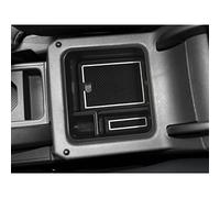 ZCLINKO Compatible with VW T-Cross T Cross 2018-2024 2025 Armrest Storage Box Centre Console Armrest Organiser Glove Box Tray with Non-Slip Mats Car Accessories (White)