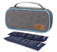 zCloud Insulin Cooler Travel Case - Oxford Medicla Cooler Portable Ice Bag for Insulin Pen and Medicine Cool Storage with 2 Cooling Ice Packs