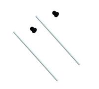 ZCLYHT Ceramic Shaft for Fluval 304 305 404 405 Canister Filters, Compatible with Impellers w/Straight Fan Blades Only, A20066 External Filter Replacement Shaft (2Pcs)