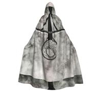 Zcmkjlg Amazing Basketball Court Printing Adult Halloween Hooded Cloak, Theme Parties Cloak For Masquerade