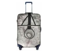 Zcmkjlg Amazing Basketball Court Printing Elastic Suitcase Cover for Travel Business Trips, Dust with Handle Holes,Large Suitcase Cover