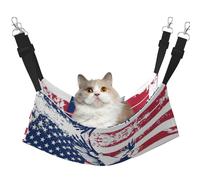 Zcmkjlg American National Flag With Eagle Pet Hammock Cats Ferret Hammock Soft Bed Suitable For Pet Guinea Pig Hamster Kitten