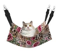 Zcmkjlg Animal Tiger Leopard Print Rose Flower Pet Hammock Cats Ferret Hammock Soft Bed Suitable For Pet Guinea Pig Hamster Kitten