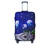 Zcmkjlg Beautiful Jellyfish 1 Printing Elastic Suitcase Cover for Travel Business Trips, Dust with Handle Holes,Large Suitcase Cover