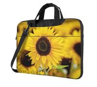 Zcmkjlg Blooming Sunflowers Print Travel Laptop Bag Lightweight Case With Luggage Strap Shoulder Briefcase Holiday Gift