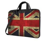 Zcmkjlg British Flag Print Travel Laptop Bag Lightweight Case With Luggage Strap Shoulder Briefcase Holiday Gift