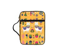 Zcmkjlg Cartoon Alpaca Cute Animal Portable Bible Holder Bag with Front Pocket Practical Christian Bag for Men Women Daily Church Activities