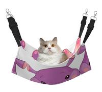 Zcmkjlg Cartoon Purple Hippo Pet Hammock Cats Ferret Hammock Soft Bed Suitable For Pet Guinea Pig Hamster Kitten