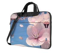 Zcmkjlg Cherry Blossoms Print Travel Laptop Bag Lightweight Case With Luggage Strap Shoulder Briefcase Holiday Gift