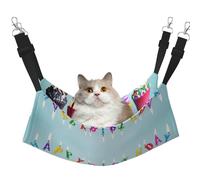 Zcmkjlg Colorful Happy Birthday Cupcakes Pet Hammock Cats Ferret Hammock Soft Bed Suitable For Pet Guinea Pig Hamster Kitten