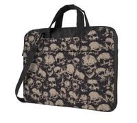 Zcmkjlg Cool Retro Skull Graphics Print Travel Laptop Bag Lightweight Case With Luggage Strap Shoulder Briefcase Holiday Gift