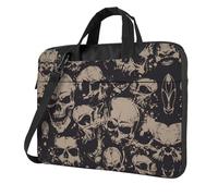 Zcmkjlg Cool Retro Skull Graphics Print Travel Laptop Bag Lightweight Case With Luggage Strap Shoulder Briefcase Holiday Gift