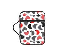 Zcmkjlg Creative Cartoon Chicken Portable Bible Holder Bag with Front Pocket Practical Christian Bag for Men Women Daily Church Activities
