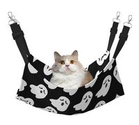 Zcmkjlg Cute Ghost Halloween Pattern Pet Hammock Cats Ferret Hammock Soft Bed Suitable For Pet Guinea Pig Hamster Kitten