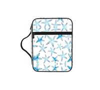 Zcmkjlg Cute Starfish Portable Bible Holder Bag with Front Pocket Practical Christian Bag for Men Women Daily Church Activities