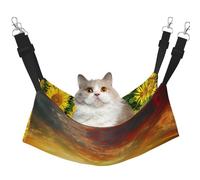 Zcmkjlg Dreamlike Sunset Of A Sunflower Field Pet Hammock Cats Ferret Hammock Soft Bed Suitable For Pet Guinea Pig Hamster Kitten
