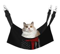 Zcmkjlg Firefighter Axe Red Line Flag Pet Hammock Cats Ferret Hammock Soft Bed Suitable For Pet Guinea Pig Hamster Kitten