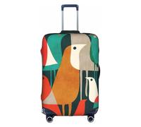 Zcmkjlg Flock of Birds Printing Elastic Suitcase Cover for Travel Business Trips, Dust with Handle Holes,Large Suitcase Cover