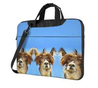 Zcmkjlg Funny Alpaca Llama Print Travel Laptop Bag Lightweight Case With Luggage Strap Shoulder Briefcase Holiday Gift