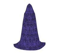 Zcmkjlg Haunted Mansion Masquerade Ball Outfit Hooded Cape For Teenagers Witch Vampire Wizard Halloween Party Cosplay
