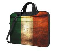 Zcmkjlg Irish Flag Print Travel Laptop Bag Lightweight Case With Luggage Strap Shoulder Briefcase Holiday Gift