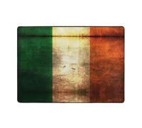 Zcmkjlg Irish Flag Printing Flannel Carpet 80x58 In, Soft Non Slip Carpet, Living Room Mat,Large Soft Coffee Table Mat