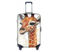 Zcmkjlg Little Giraffe Printing Elastic Suitcase Cover for Travel Business Trips, Dust with Handle Holes,Large Suitcase Cover