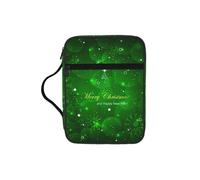 Zcmkjlg Merry Christmas1 Portable Bible Holder Bag with Front Pocket Practical Christian Bag for Men Women Daily Church Activities
