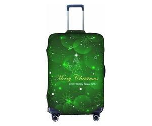 Zcmkjlg Merry Christmas1 Printing Elastic Suitcase Cover for Travel Business Trips, Dust with Handle Holes,Large Suitcase Cover