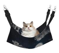 Zcmkjlg Night Sky Full Moon Pet Hammock Cats Ferret Hammock Soft Bed Suitable For Pet Guinea Pig Hamster Kitten