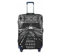 Zcmkjlg Patterns of Light Printing Elastic Suitcase Cover for Travel Business Trips, Dust with Handle Holes,Large Suitcase Cover