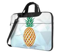 Zcmkjlg Pineapple Geometric Print Travel Laptop Bag Lightweight Case With Luggage Strap Shoulder Briefcase Holiday Gift