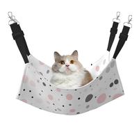 Zcmkjlg Pink Gray White Modern Polka Dot Pattern Pet Hammock Cats Ferret Hammock Soft Bed Suitable For Pet Guinea Pig Hamster Kitten