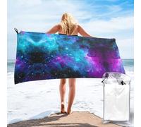 Zcmkjlg Purple Starry Sky Print Vacation Towel Fast Drying Bath Sheet Shower Wrap For Pool Camping