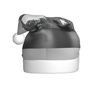 Zcmkjlg Spectacular Bridge Printing Santa Hat For Adult Christmas Caps Unisex Holiday Double Layer Xmas Hat For New Year Party