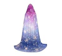 Zcmkjlg Star Light Masquerade Ball Outfit Hooded Cape For Teenagers Witch Vampire Wizard Halloween Party Cosplay
