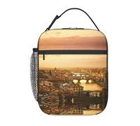 Zcmkjlg Sunset View Print Portable Cooler Bag, Thermal Lunch Tote, Insulated Lunch Bag with Durable Easy Clean