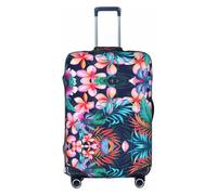Zcmkjlg Tropical Flowers Printing Elastic Suitcase Cover for Travel Business Trips, Dust with Handle Holes,Large Suitcase Cover