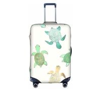 Zcmkjlg Turtle Write Printing Elastic Suitcase Cover for Travel Business Trips, Dust with Handle Holes,Large Suitcase Cover