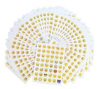 ZCMMGPBB 100 Sheet Stickers,Happy and Sad Emoji Faces,Yellow Smile Emoticons Stickers,Most Popular Emoji Party for Teachers,Parents,Children/Kids(4800 Emoji Tattoos), DEY0028-