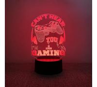 ZCPingNiao 3D Game Ambience Decorative Night Light, Bedroom and Computer Room Decoration, Black Base, 7 Colours Available, One of The Kids' Favourite Party Decorations.