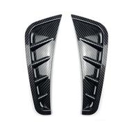 ZCPOPKNHNZ Car Front Wheel Spoiler Bumper Side Trim Cover Canard For Mercedes C-Class W205 C63 C180 C200 C260 C300 C180L C200L(Carbon Look)