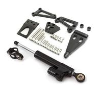 ZCPOPKNHNZ Motorcycle Carbon Pattern Steering Damper Stabilizer Mounting Bracket Kit For Kawasaki ER6N ER6F ER-6N ER-6F For NINJA 400 650R 2009-2012(Model C)