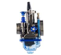 ZCPOPKNHNZ Motorcycle Modified Parts For Mikuni Carburetor PWK 21 24 26 28 30 32 34mm For Power Jet Dirt Bike Motocross Flat Curtain Carburetor(Blue,21mm)