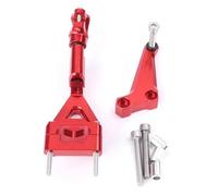 ZCPOPKNHNZ Motorcycle Steering Damper Stabilizer Directional Dampers Mount Bracket Support For Kawasaki Z250 Z300 2013 2014 2015 2016 CNC Aluminum(RED)
