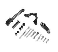 ZCPOPKNHNZ Motorcycles CNC Aluminum Adjustable Steering Stabilize Damper Bracket Mounting Kit For Kawasaki Z900 Z 900 2017 2018(BLACK)