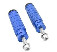 ZCPOPKNHNZ Universal Moto M8 8mm Foot Rests Peg Pedals Footrest Motocross Rearset Rear Sets Accessories(Blue)